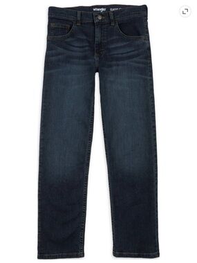 Wrangler Boys Straight Fit Denim Jeans - 12 Husky